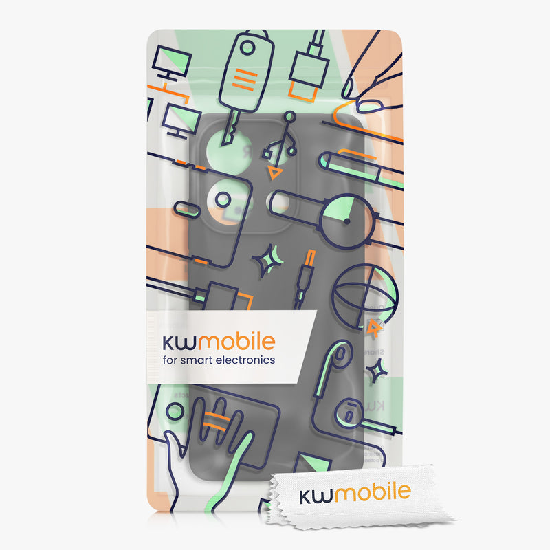 kwmobile Phone Case for Xiaomi Redmi Note 13 4G Case - Soft Phone Silicone Case - Protective Cover