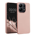 kwmobile Case kompatibel mit Xiaomi Redmi Note 13 4G Hülle - Schutzhülle aus Silikon metallisch schimmernd - Handyhülle Metallic Rosegold Metallic Rosegold  
