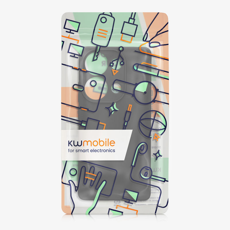 kwmobile Silicone Phone Case for Xiaomi Redmi Note 13 Pro 4G - Soft Phone Cover Protective Case