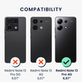 kwmobile Silicone Phone Case for Xiaomi Redmi Note 13 Pro 4G - Soft Phone Cover Protective Case