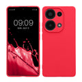 kwmobile Handyhülle kompatibel mit Xiaomi Redmi Note 13 Pro 4G Hülle - Handy Case aus weichem Silikon in Neon Pink Neon Pink  