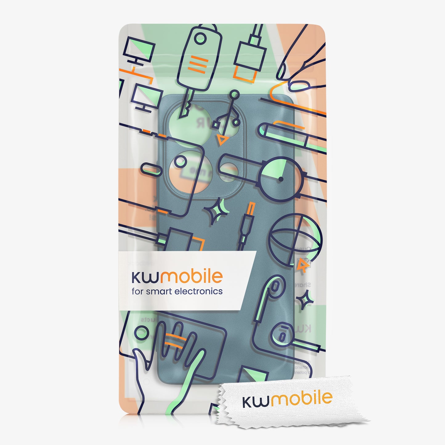 kwmobile Cell Phone Case for Xiaomi Redmi Note 13 Pro 4G - Soft Silicone Cover - Protective Case