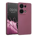 kwmobile Handyhülle kompatibel mit Xiaomi Redmi Note 13 Pro 4G Hülle - weiche Silikon Case metallisch schimmernd in Metallic Lavendel Metallic Lavendel  
