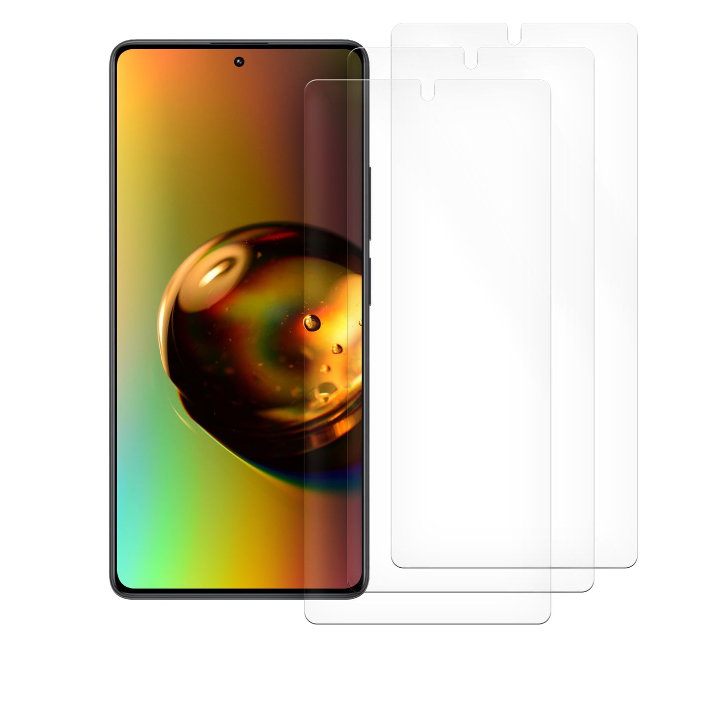 3x Crystal Clear Screen Protector for Xiaomi Redmi Note 13 Pro 4G