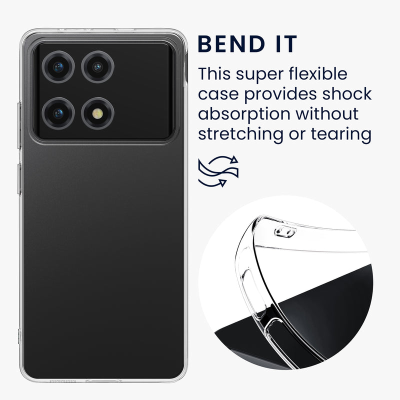 kwmobile Case Compatible with Xiaomi Poco X6 Pro 5G Phone Case Cover