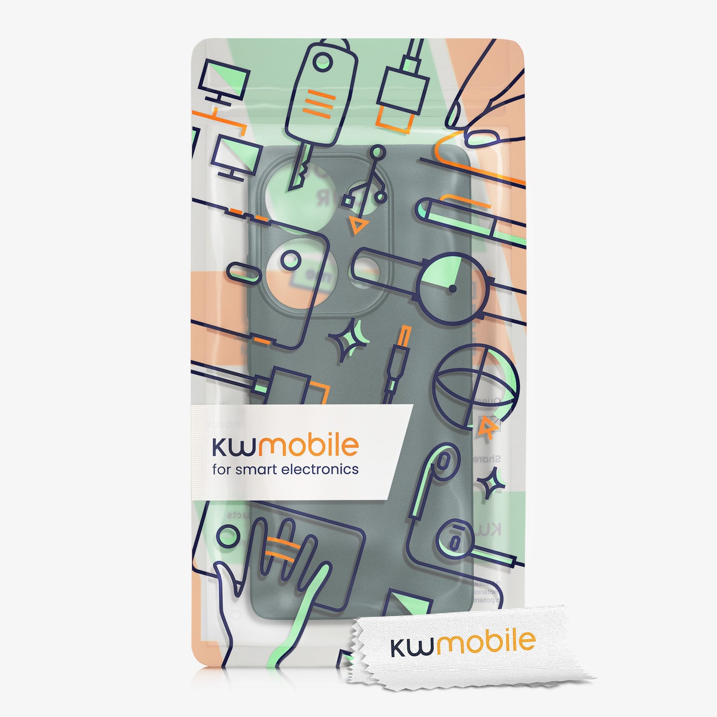 kwmobile Case for Xiaomi Poco M6 Pro (4G) - Soft Silicone Metallic Shimmer Case - Protective Cover