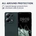 kwmobile Case for Xiaomi Poco M6 Pro (4G) - Soft Silicone Metallic Shimmer Case - Protective Cover