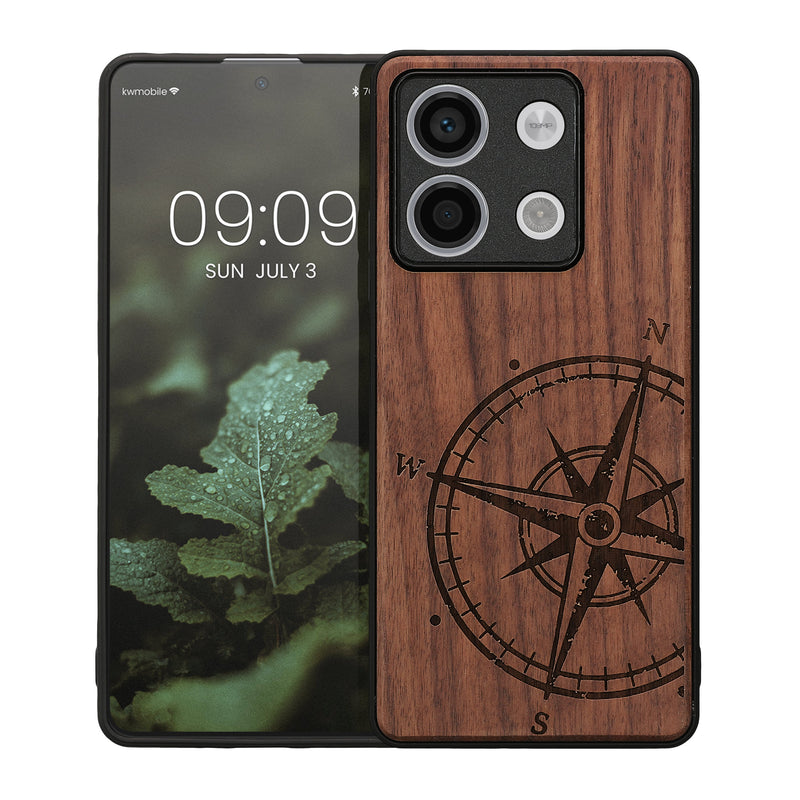 kwmobile Case Compatible with Xiaomi Redmi Note 13 5G Phone Cover TPU Phone Case Vintage