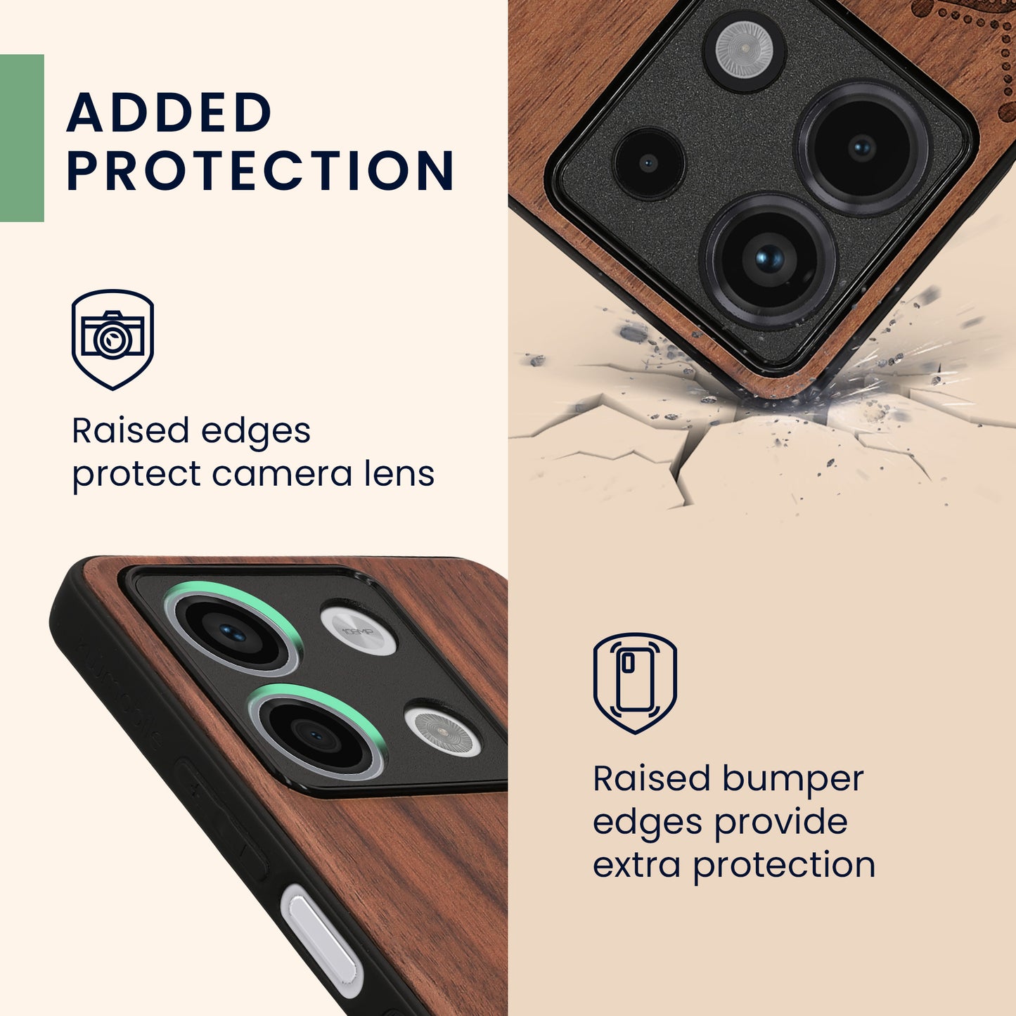 kwmobile Case Compatible with Xiaomi Redmi Note 13 5G Phone Cover TPU Phone Case Vintage