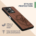 kwmobile Case Compatible with Xiaomi Redmi Note 13 5G Phone Cover TPU Phone Case Vintage
