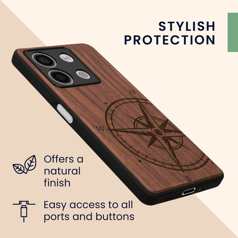 kwmobile Case Compatible with Xiaomi Redmi Note 13 5G Phone Cover TPU Phone Case Vintage