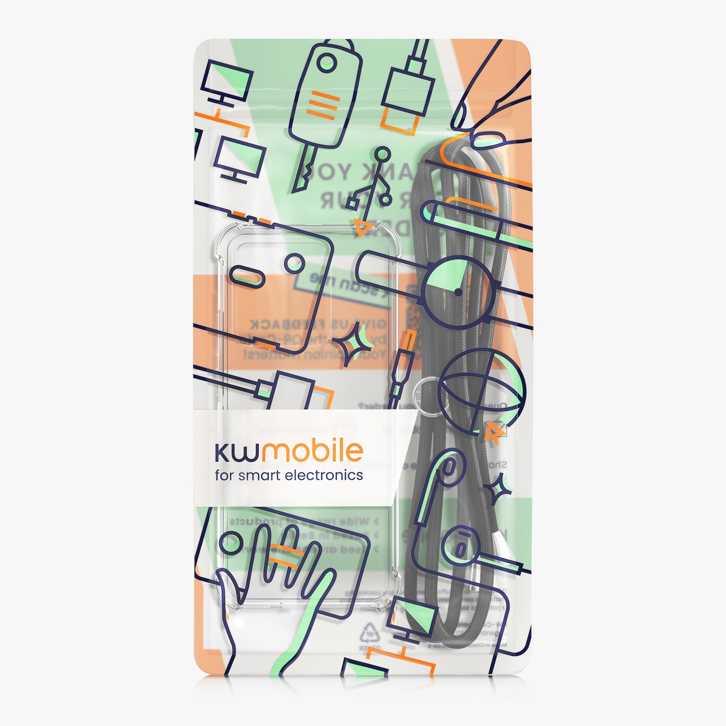 kwmobile Necklace Case compatible with Xiaomi Redmi Note 13 4G Case