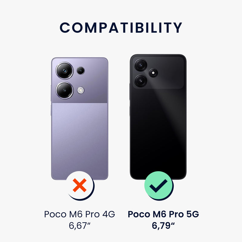 3x Crystal Clear Film for Xiaomi Poco M6 Pro 5G