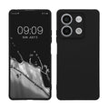 kwmobile Slim Case kompatibel mit Xiaomi Redmi Note 13 5G Hülle - Handyhülle aus Silikon in Schwarz Schwarz  