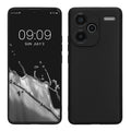 kwmobile Handyhülle kompatibel mit Xiaomi Redmi Note 13 Pro+ 5G / Redmi Note 13 Pro Plus 5G Hülle - Handy Case aus weichem Silikon in Schwarz Schwarz  