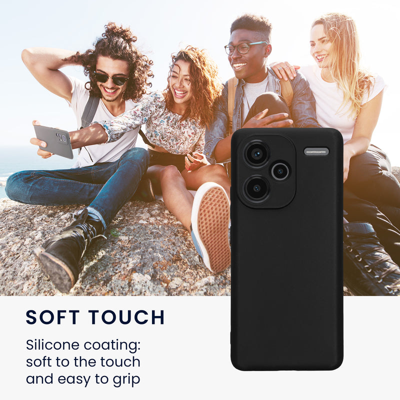 kwmobile Phone Case for Xiaomi Redmi Note 13 Pro+ 5G / Redmi Note 13 Pro Plus 5G Cover - Soft Silicone Phone Case - Protective Cover