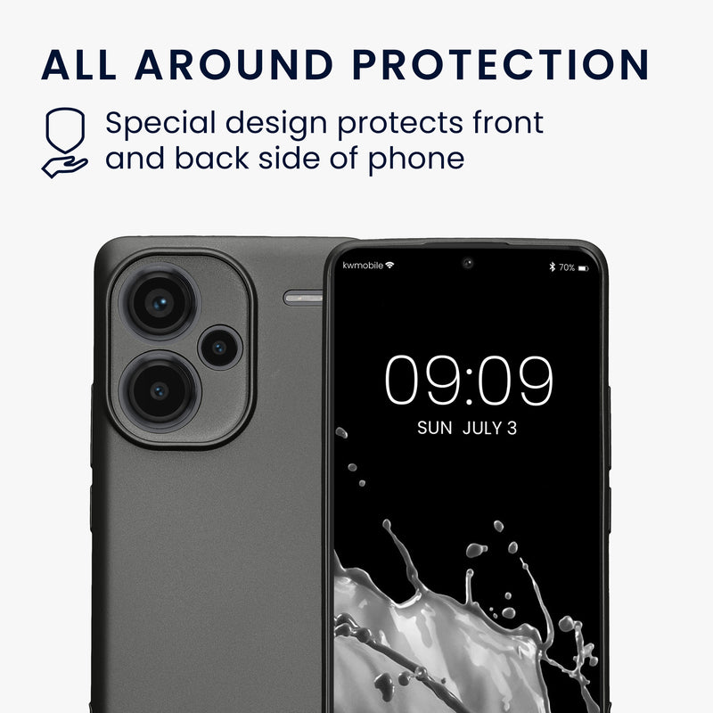 kwmobile Phone Case for Xiaomi Redmi Note 13 Pro+ 5G / Redmi Note 13 Pro Plus 5G - Soft Silicone Case - Protective Cover