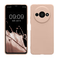 kwmobile Handyhülle kompatibel mit Xiaomi Redmi A3 Hülle - Handy Case aus weichem Silikon in Coconut Swirl Coconut Swirl  