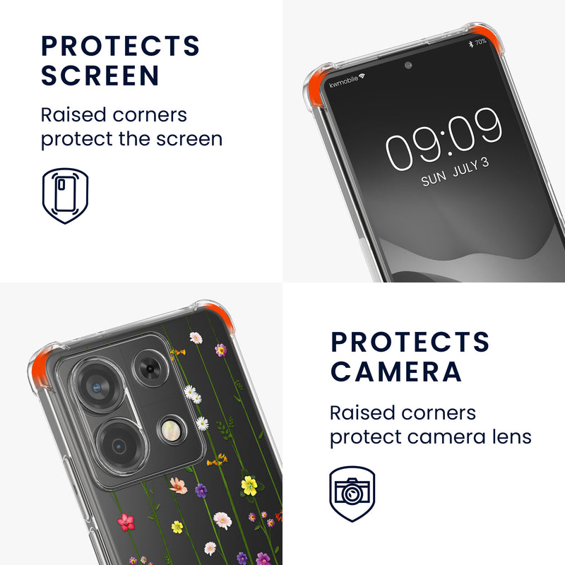 kwmobile Necklace Case Compatible with Xiaomi Redmi Note 13 Pro 5G / Poco X6 5G Silicone Cover