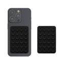kwmobile 2x Silikon Saugnapf Handyhalterung - Handy Halter selbstklebend - 5,5 x 8cm - Universal Halterung für Handyhüllen - Kompatibel mit iPhone und Android - Schwarz matt Schwarz matt Schwarz matt  