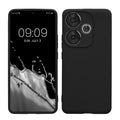 kwmobile Handyhülle kompatibel mit Xiaomi Poco F6 5G Hülle - Handy Case aus weichem Silikon in Schwarz Schwarz  
