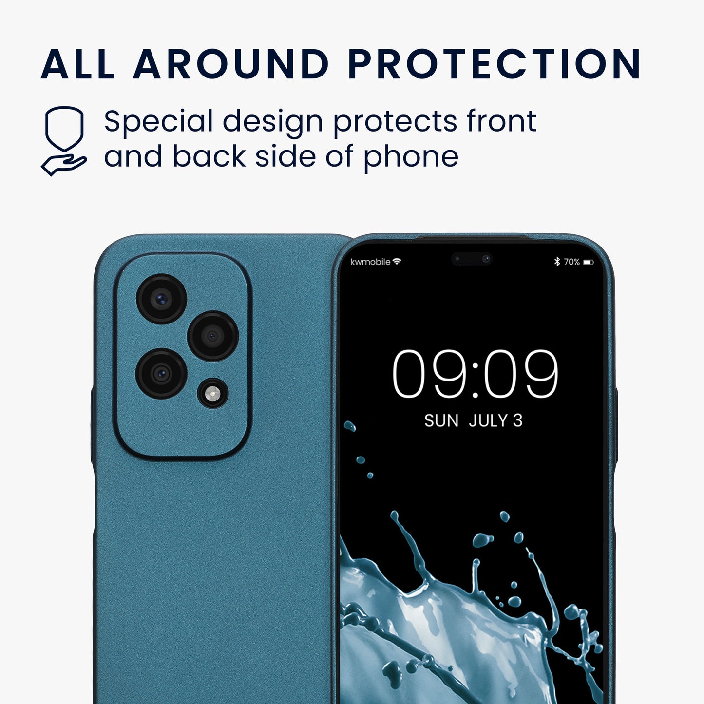 kwmobile Phone Case for HONOR 200 Lite - Soft Silicone Case Protective Cover