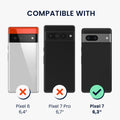 kwmobile Phone Case Compatible with Google Pixel 7 Protective Cover with Edge Protection and Detachable Lanyard Incl. 2 Pads