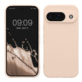 kwmobile Handyhülle kompatibel mit Google Pixel 9 Hülle - Handy Case aus weichem Silikon in Coconut Swirl Coconut Swirl  