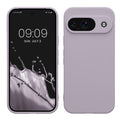 kwmobile Handyhülle kompatibel mit Google Pixel 9 Hülle - Handy Case aus weichem Silikon in Lavendel Lavendel  