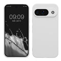 kwmobile Handyhülle kompatibel mit Google Pixel 9 Hülle - Handy Case aus weichem Silikon in Weiß matt Weiß matt  