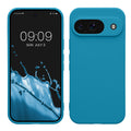kwmobile Handyhülle kompatibel mit Google Pixel 9 Hülle - Handy Case aus weichem Silikon in Karibikblau Karibikblau  