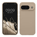 kwmobile Handyhülle kompatibel mit Google Pixel 9 Hülle - Handy Case aus weichem Silikon in Creme matt Creme matt  