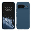kwmobile Handyhülle kompatibel mit Google Pixel 9 Hülle - Handy Case aus weichem Silikon in Marineblau Marineblau  