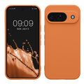 kwmobile Handyhülle kompatibel mit Google Pixel 9 Hülle - Handy Case aus weichem Silikon in Warme Aprikose Warme Aprikose  