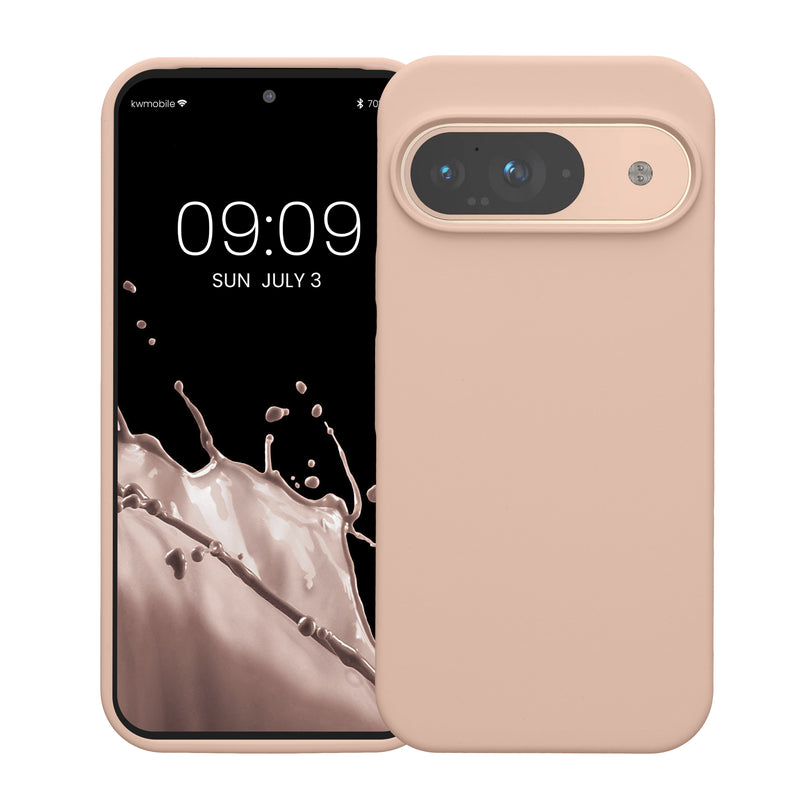 kwmobile Silicone Phone Case for Google Pixel 9 / Google Pixel 9 Pro - Wireless Charging Compatible