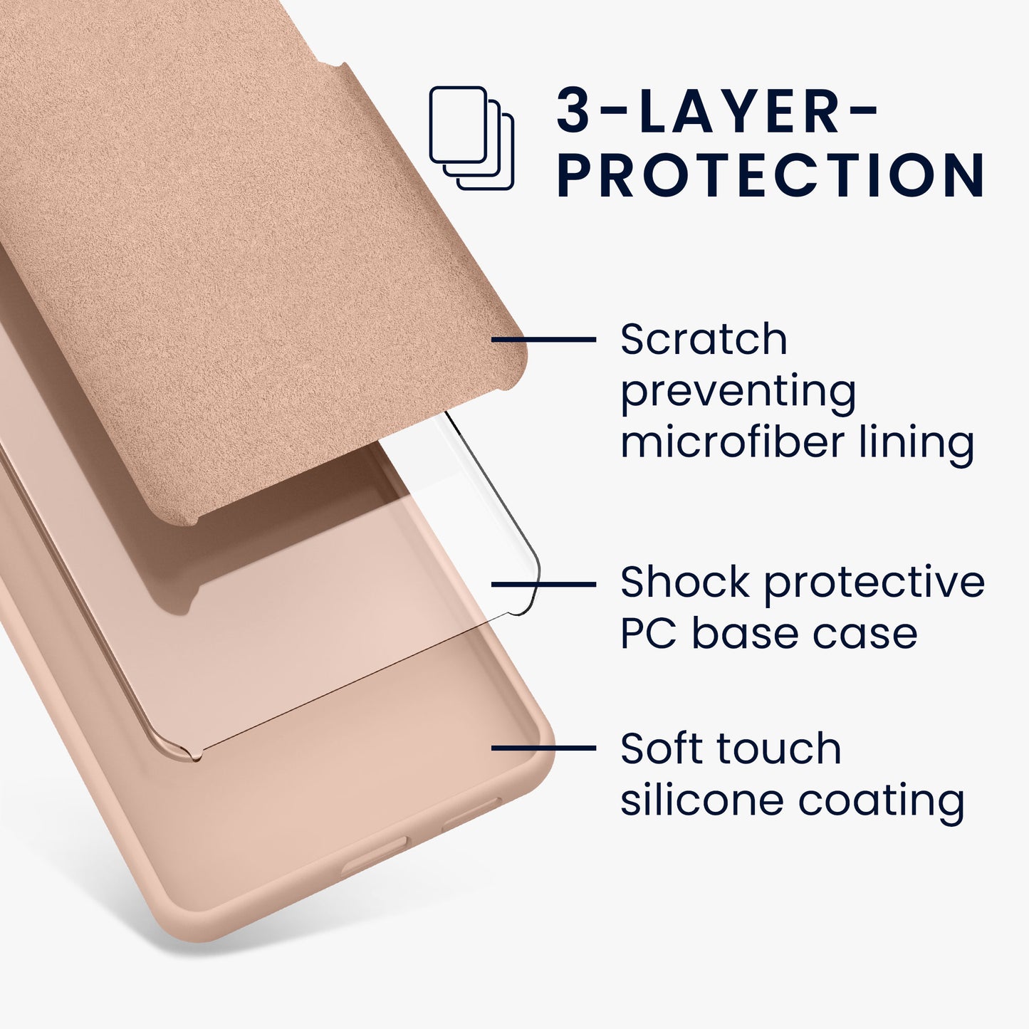 kwmobile Silicone Phone Case for Google Pixel 9 / Google Pixel 9 Pro - Wireless Charging Compatible