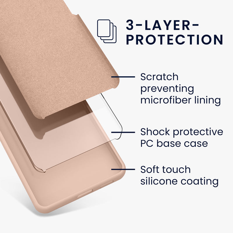 kwmobile Silicone Phone Case for Google Pixel 9 / Google Pixel 9 Pro - Wireless Charging Compatible