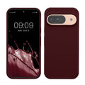 kwmobile Handyhülle für Google Pixel 9 Hülle / Google Pixel 9 Pro Hülle, für Pixel 9 Hülle / Pixel 9 Pro Hülle, für Pixel 9 Case / Pixel 9 Pro Case - Hülle Silikon - kabelloses Laden - Bordeaux Violett Bordeaux Violett  