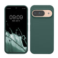 kwmobile Handyhülle für Google Pixel 9 Hülle / Google Pixel 9 Pro Hülle, für Pixel 9 Hülle / Pixel 9 Pro Hülle, für Pixel 9 Case / Pixel 9 Pro Case - Hülle Silikon - kabelloses Laden - Tannengrün Tannengrün  