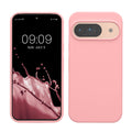 kwmobile Handyhülle für Google Pixel 9 Hülle / Google Pixel 9 Pro Hülle, für Pixel 9 Hülle / Pixel 9 Pro Hülle, für Pixel 9 Case / Pixel 9 Pro Case - Hülle Silikon - kabelloses Laden - Hellrosa Hellrosa  