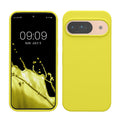 kwmobile Handyhülle für Google Pixel 9 Hülle / Google Pixel 9 Pro Hülle, für Pixel 9 Hülle / Pixel 9 Pro Hülle, für Pixel 9 Case / Pixel 9 Pro Case - Hülle Silikon - kabelloses Laden - Zitronengelb Zitronengelb  