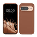 kwmobile Handyhülle für Google Pixel 9 Hülle / Google Pixel 9 Pro Hülle, für Pixel 9 Hülle / Pixel 9 Pro Hülle, für Pixel 9 Case / Pixel 9 Pro Case - Hülle Silikon - kabelloses Laden - Mokka Mokka  