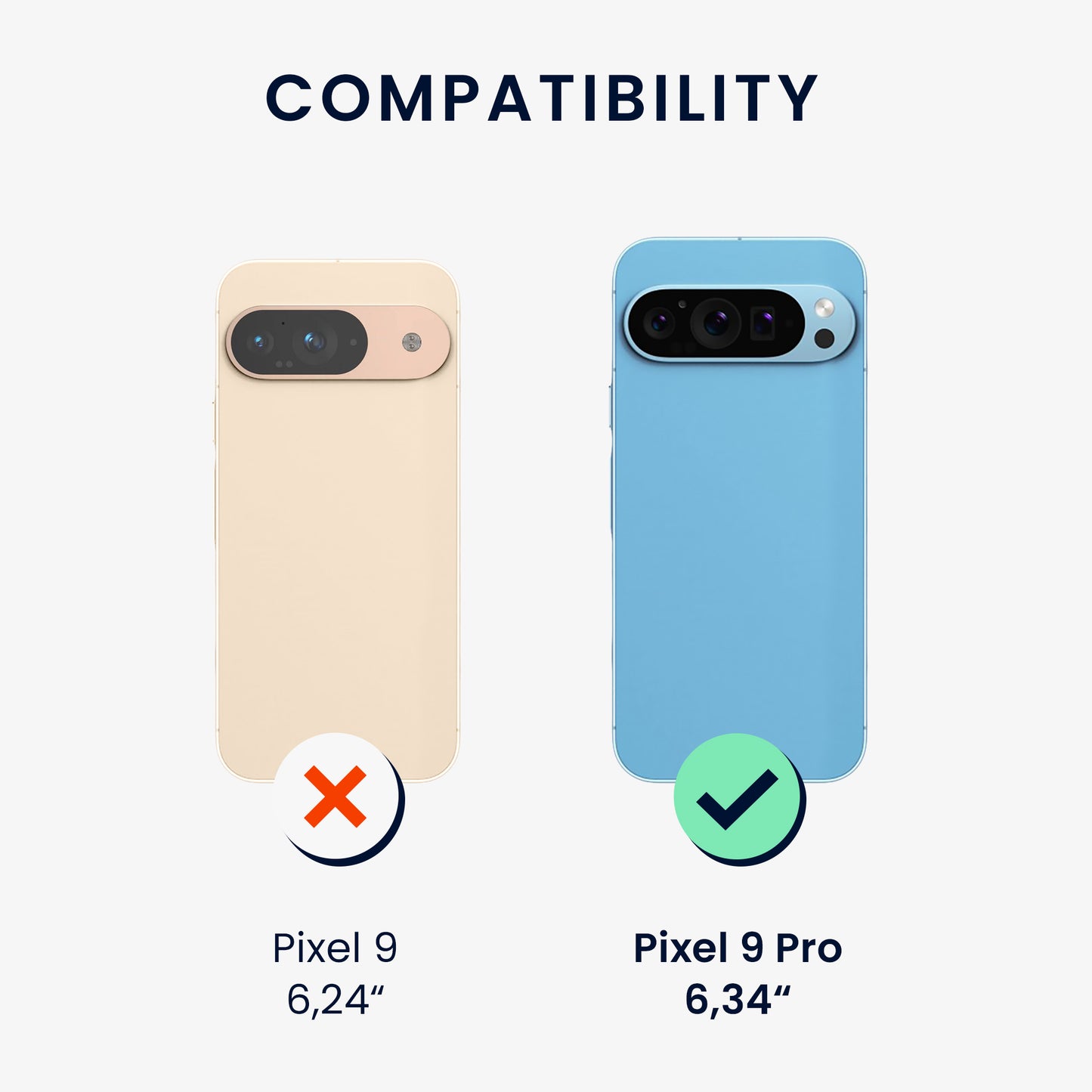 kwmobile Case Compatible with Google Pixel 9 Pro - Phone Cover
