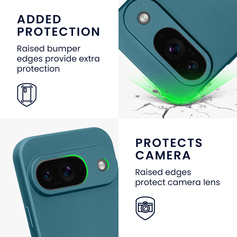 kwmobile Case for Google Pixel 9 - Soft Silicone Cover Protective Case