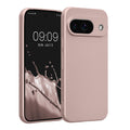 kwmobile Handyhülle kompatibel mit Google Pixel 9 Hülle - weiche Silikon Case metallisch schimmernd in Metallic Arctic Berry Metallic Arctic Berry  