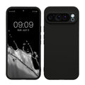 kwmobile Handyhülle kompatibel mit Google Pixel 9 Pro XL Hülle - Handy Case aus weichem Silikon in Schwarz matt Schwarz matt  
