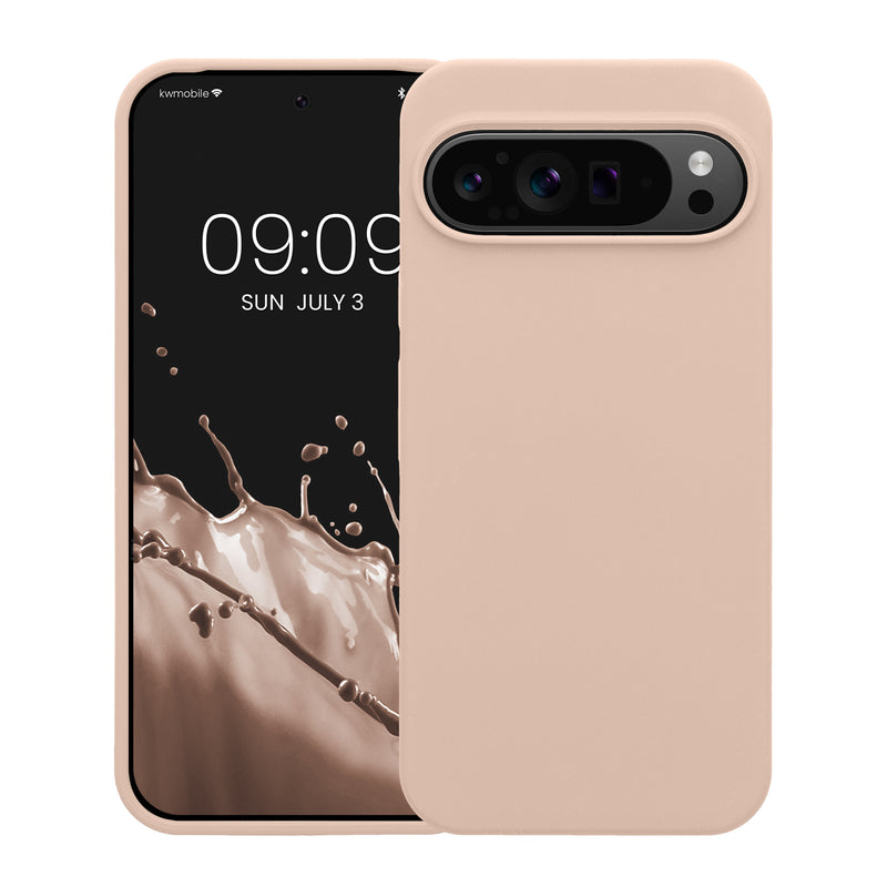 kwmobile Phone Case for Google Pixel 9 Pro XL Case - Silicone Cover - Wireless Charging