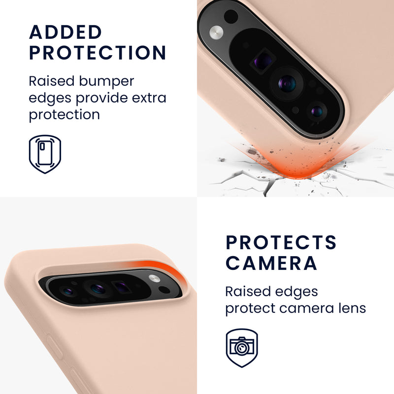 kwmobile Phone Case for Google Pixel 9 Pro XL Case - Silicone Cover - Wireless Charging