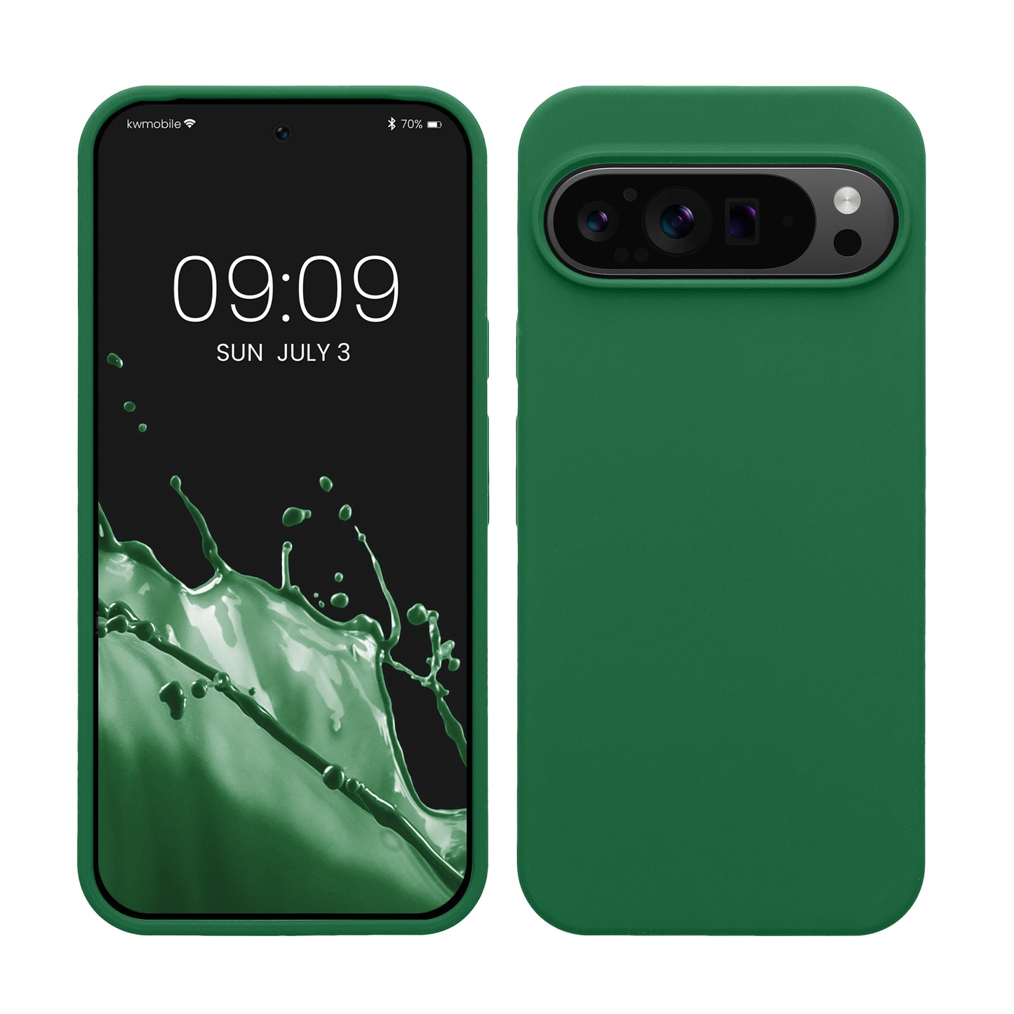 kwmobile Handyhülle für Google Pixel 9 Pro XL Hülle, für Pixel 9 Pro XL Case - Hülle Silikon - kabelloses Laden - Pixie Green Pixie Green  