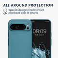 kwmobile Phone Case for Google Pixel 9 Pro XL - Soft Silicone Cover Metallic Shimmering - Protective Case